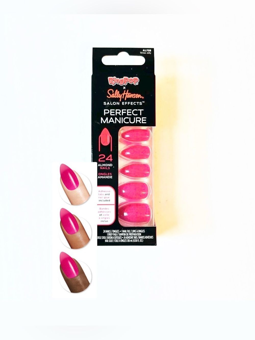 Sally Hansen x Ring Pop Salon Effects Press-On Nails Straw-Jelly